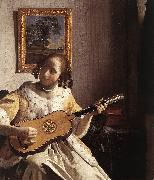 Jan Vermeer The Guitar Player oil painting on canvas